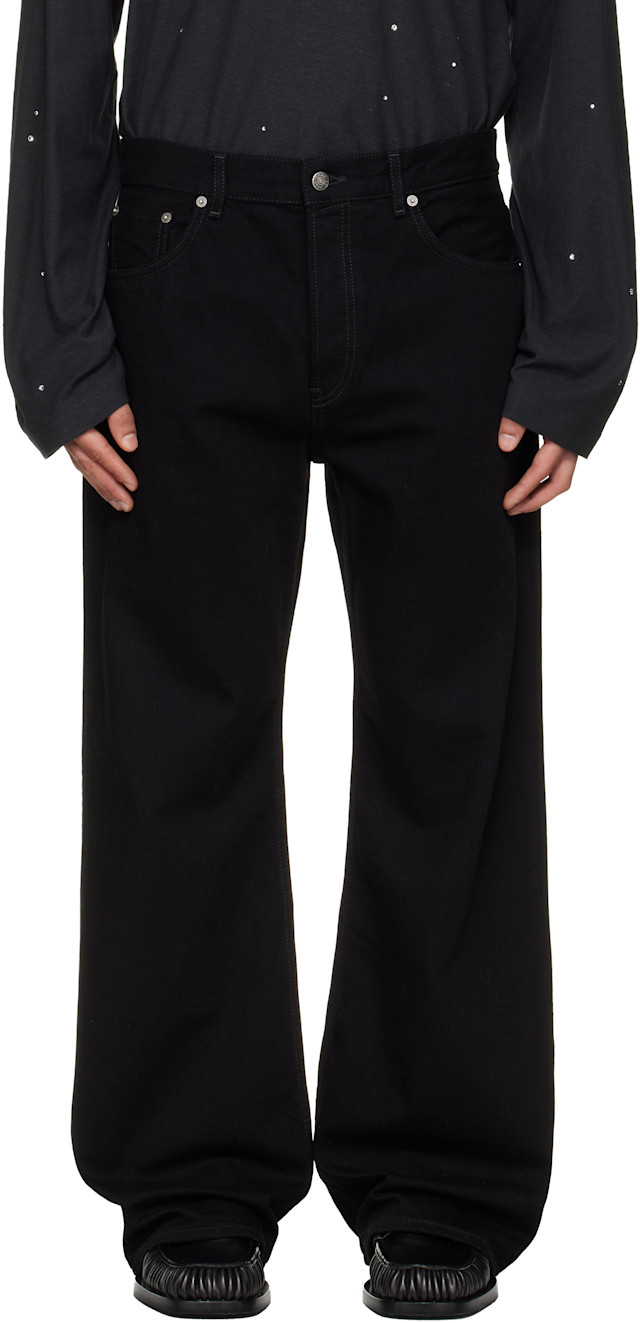 Acne Studios: Black Regular Fit 2021M Jeans | SSENSE
