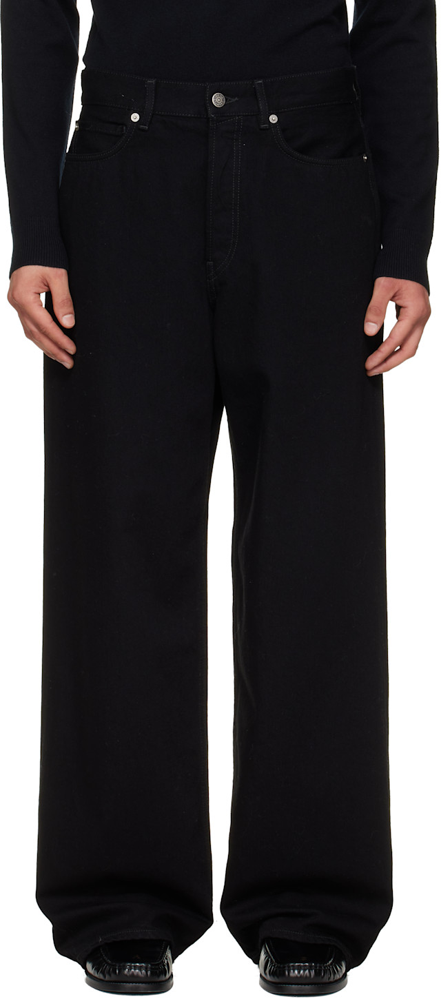 Acne Studios: Black Loose Fit 1981 Jeans | SSENSE