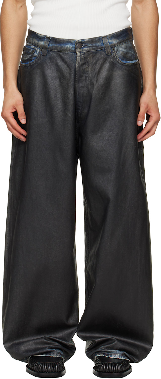 Acne Studios: Black Loose Fit 2023 Jeans | SSENSE