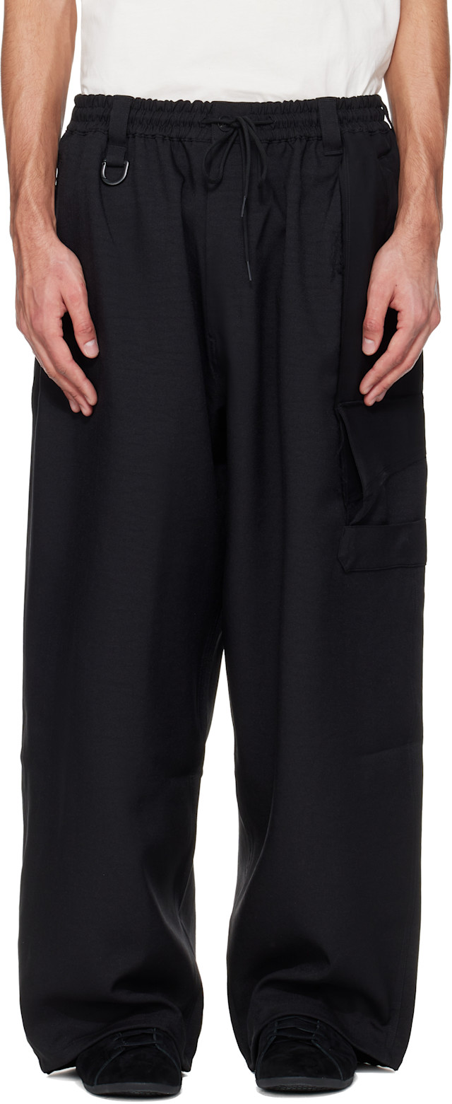 Y-3: Black Sport Uniform Straight Cargo Pants | SSENSE