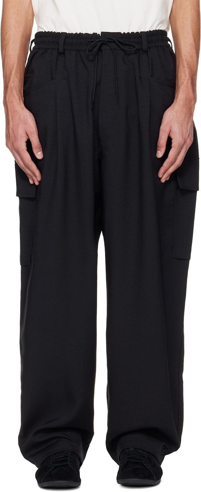Y-3: Black Sport Uniform UT Straight Leg Cargo Pants | SSENSE