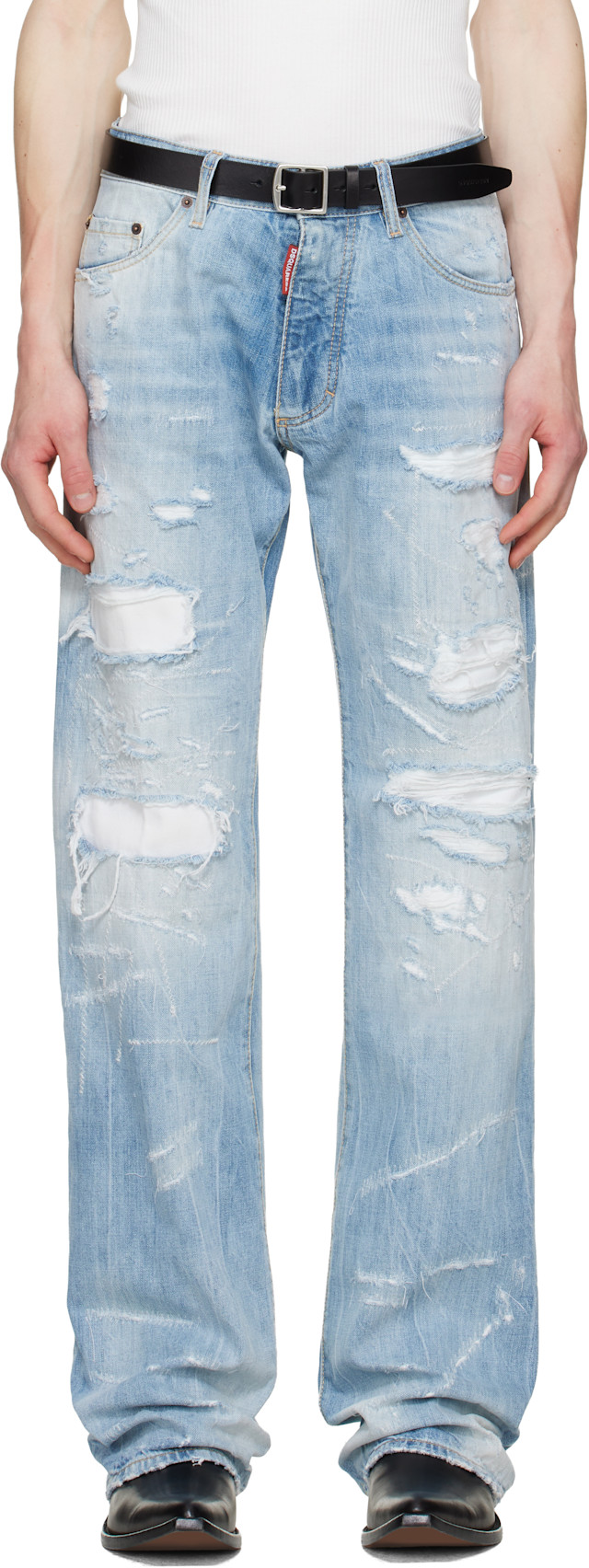 Dsquared2: Blue Be Proud Wash 'The American' Jeans | SSENSE Argentina