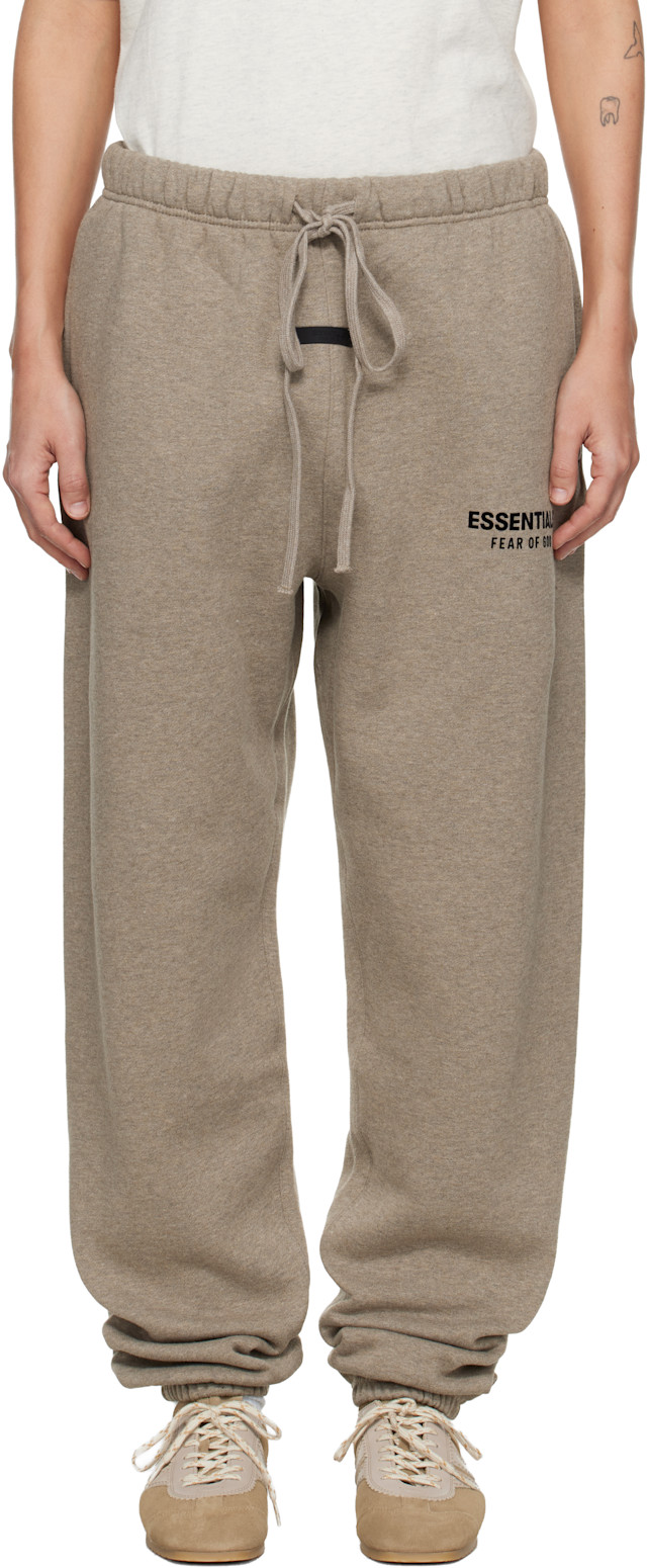 essentials スウェットパンツ ベージュxxs Fear of God ESSENTIALS: ベージュ Classic スウェットパンツ | SSENSE