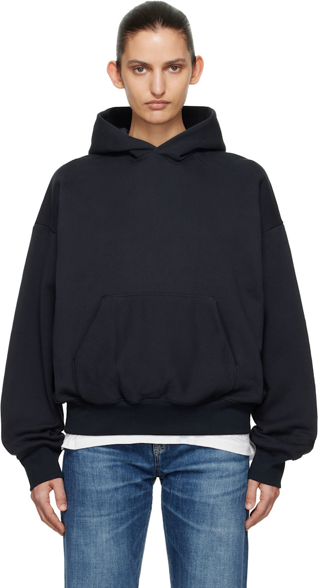 Fear of God ESSENTIALS: Black Classic Hoodie | SSENSE