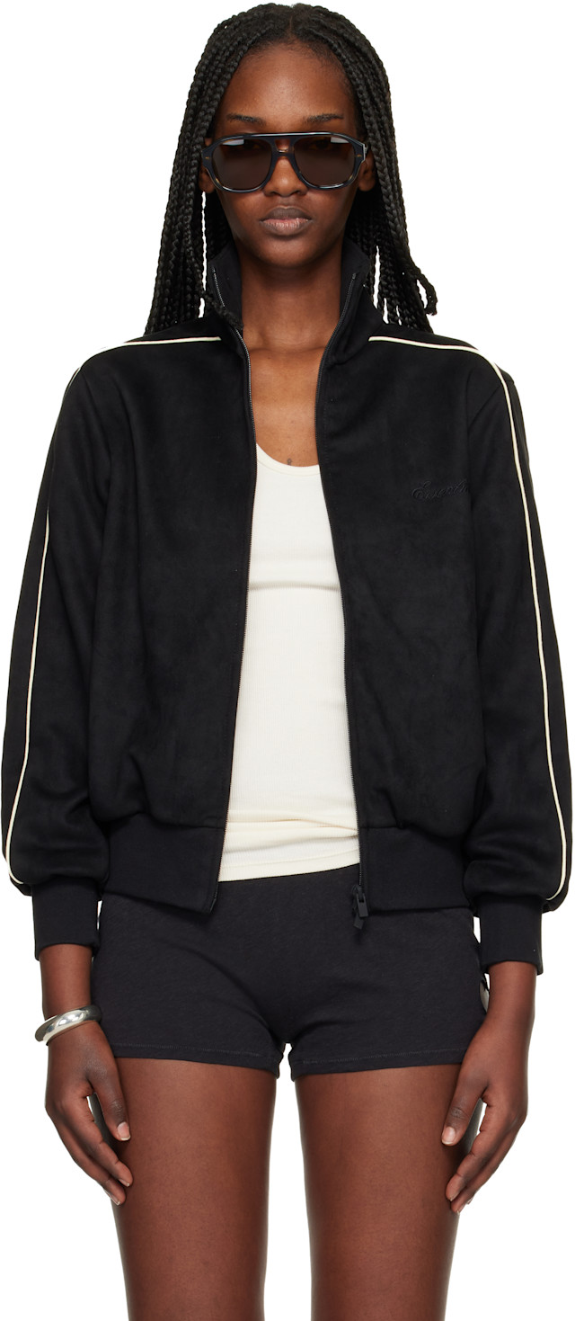 Fear of God ESSENTIALS: Black Signature Vintage Fit Track Jacket