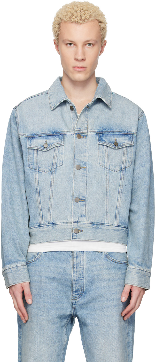 Fear of God ESSENTIALS: ブルー Classic デニムジャケット | SSENSE 日本