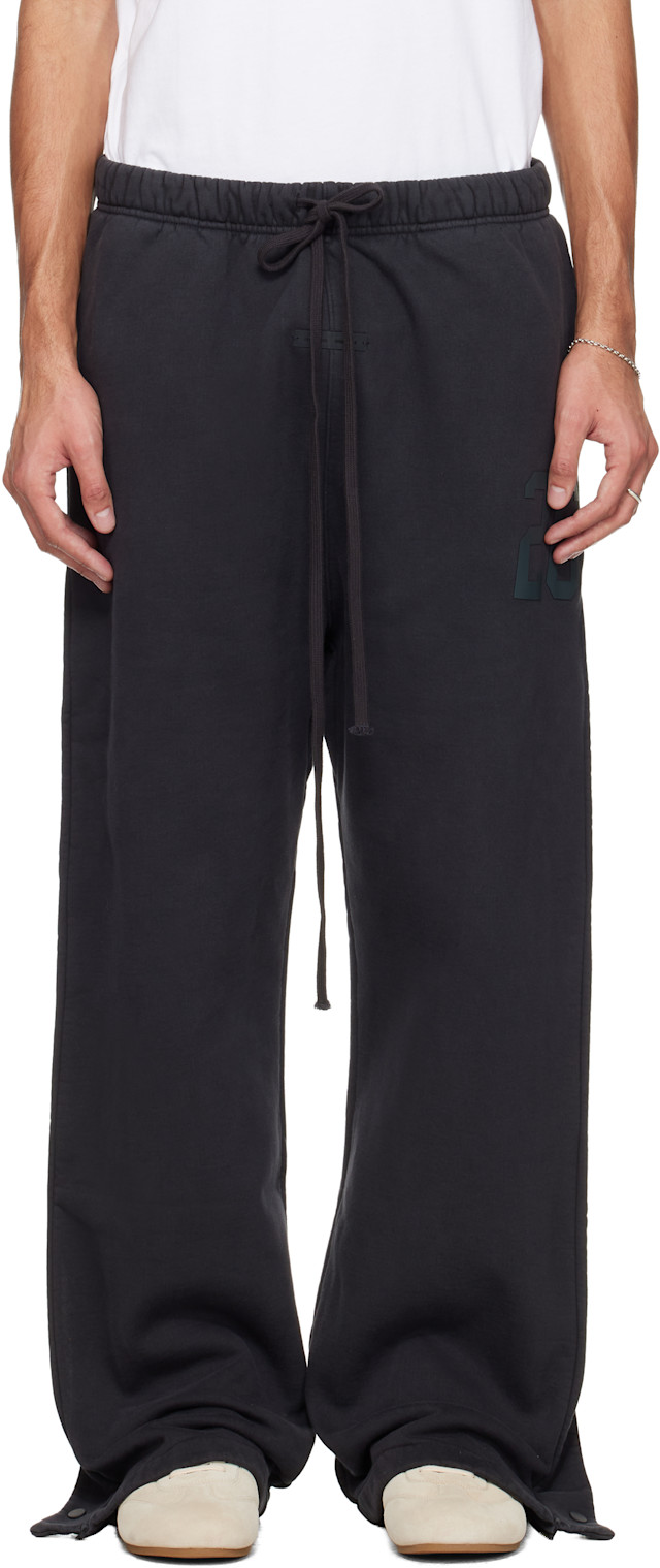 パンツ  x Fear of God TEARAWAY PANT M Fear of God ESSENTIALS: Black Holiday Heavy Fleece Tearaway