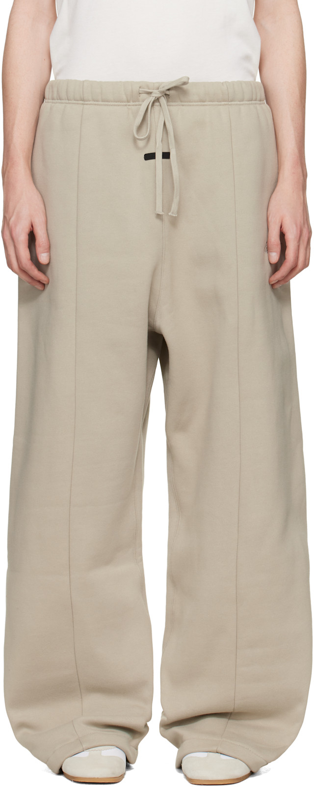 その他 FOG ESSENTIALS Sweatpants SSENSE Linen L Fear of God ESSENTIALS: Gray Signature Lounge Sweatpants | SSENSE