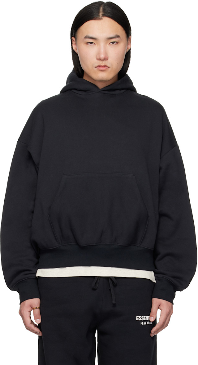 Fear of God ESSENTIALS: ブラック Classic フーディ | SSENSE 日本