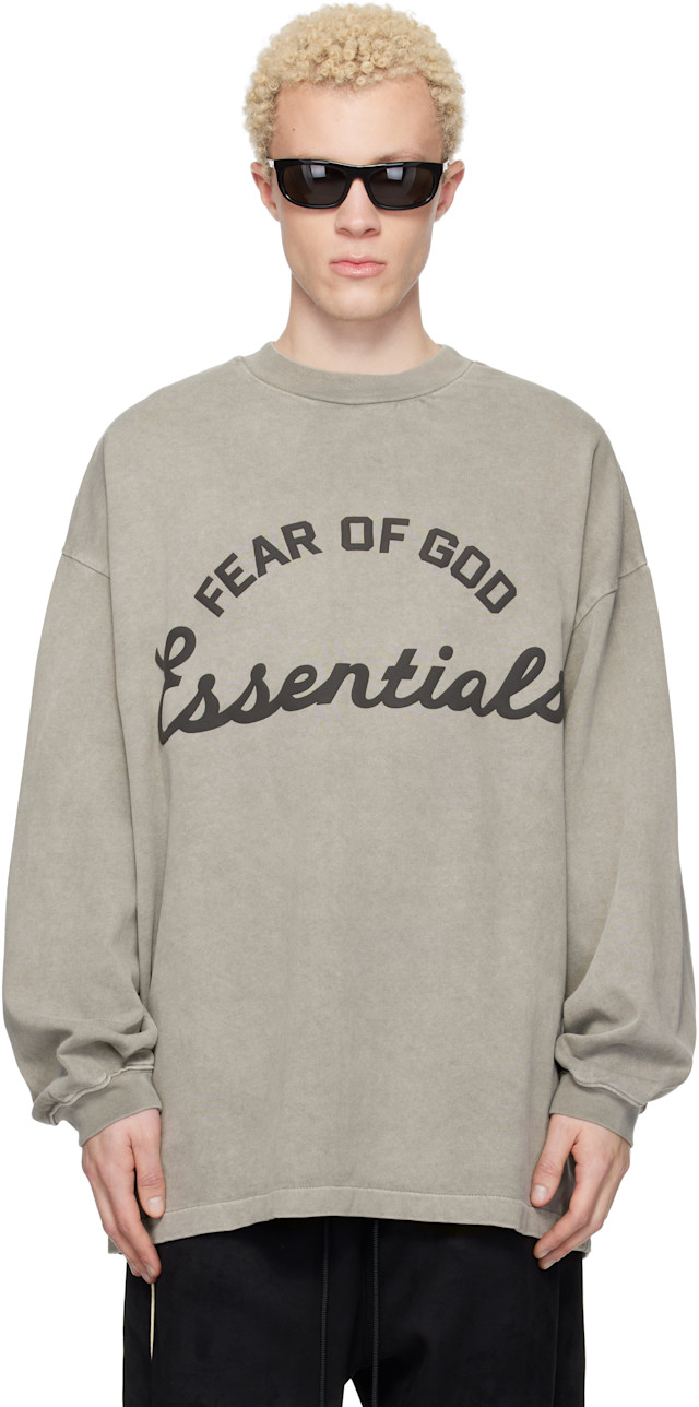Fear of God ESSENTIALS: トープ Training 90s 長袖Tシャツ | SSENSE 日本