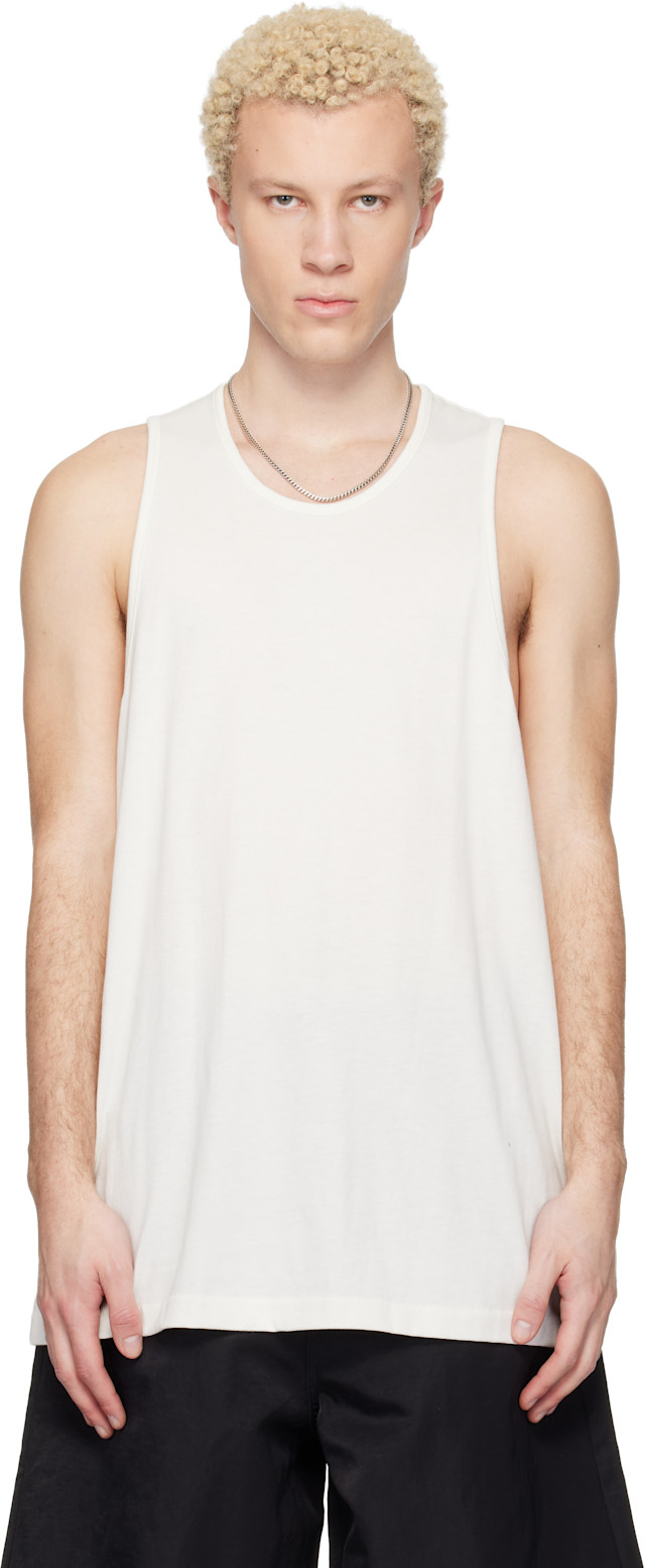 Fear of God タンクトップ　2017フィアオブゴッド　オフホワイト Fear of God ESSENTIALS: Off-White Signature Essential Tank Top