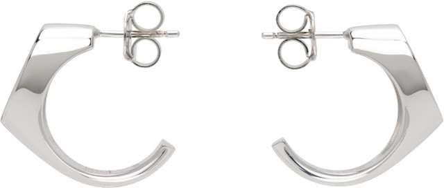 Maison Margiela: Logo Reference Signet ピアス | SSENSE 日本