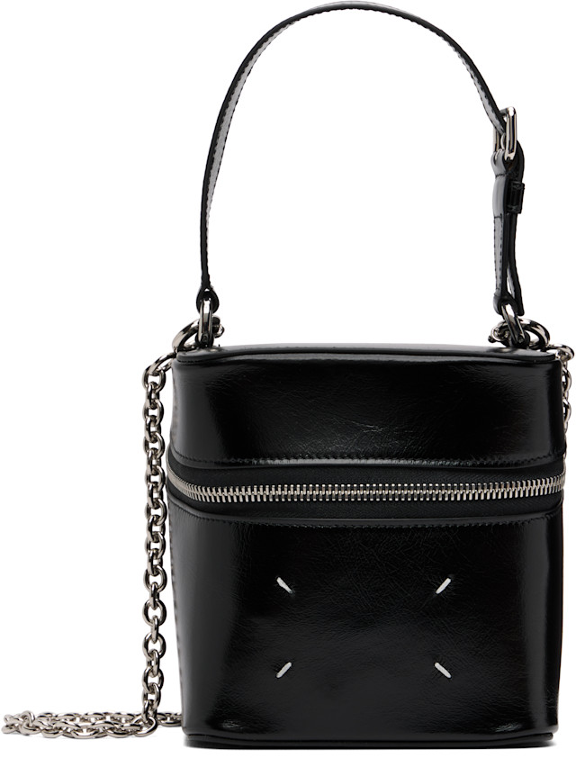 Maison Margiela: Black Big Cube Bag | SSENSE