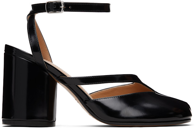 Maison Margiela: Black Tabi Heels | SSENSE