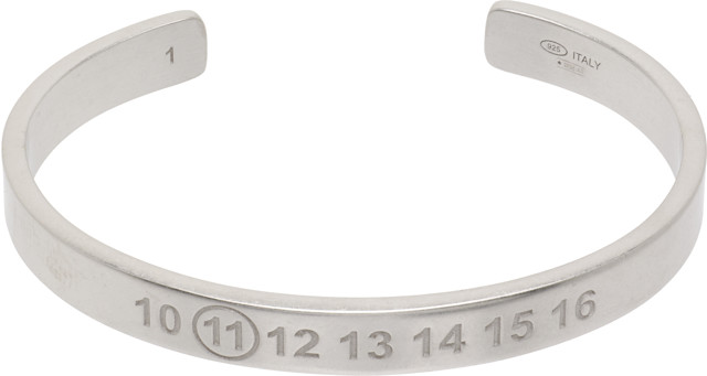 Maison Margiela: Number Reference Cuff Bracelet | SSENSE
