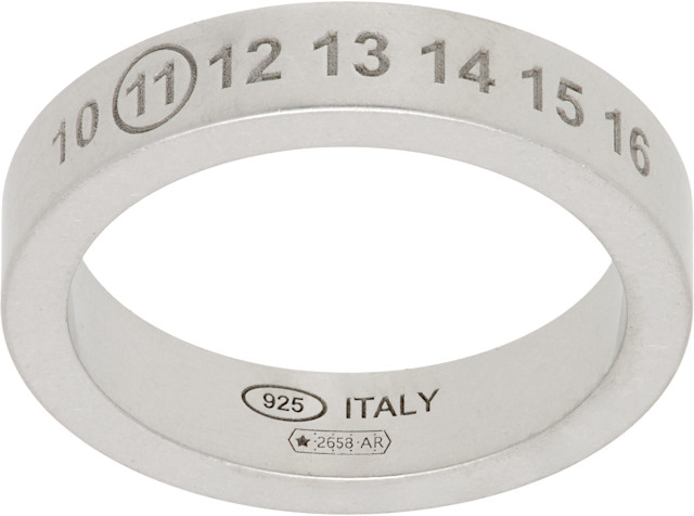 Maison Margiela: Logo Reference Ring | SSENSE