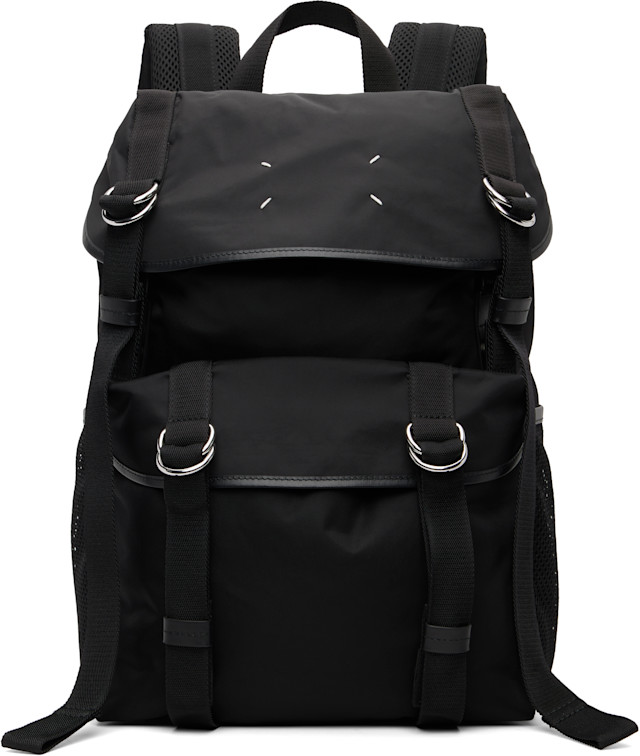 Maison Margiela: Black High Tech Medium Backpack | SSENSE Canada