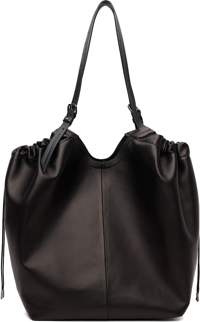 Maison Margiela: Black Drawstring Tote | SSENSE