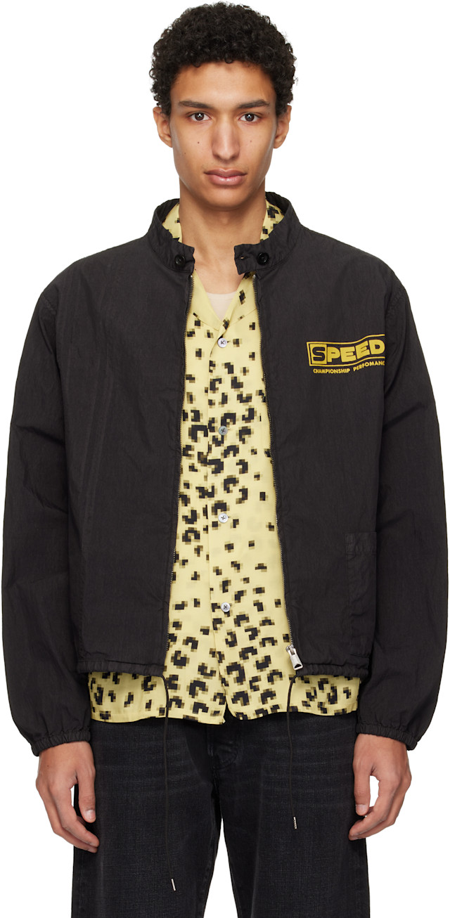 Maison Margiela: Black Vintage-Style Sportswear Jacket | SSENSE