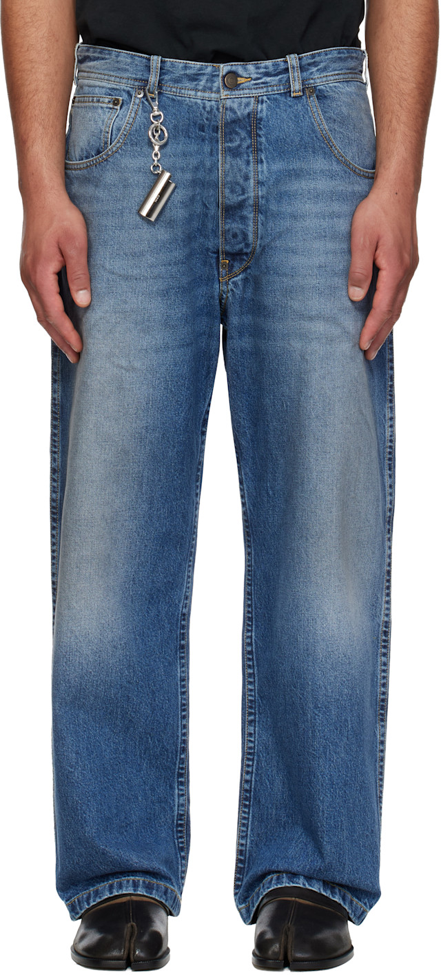 Maison Margiela: Blue Faded Jeans | SSENSE