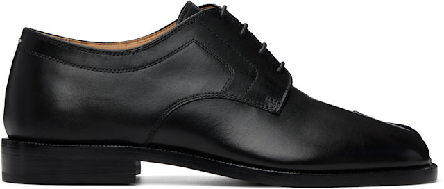 Maison Margiela: ブラック Tabi City レースアップダービー | SSENSE 日本
