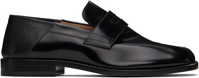 Maison Margiela: Black Tabi Loafers | SSENSE