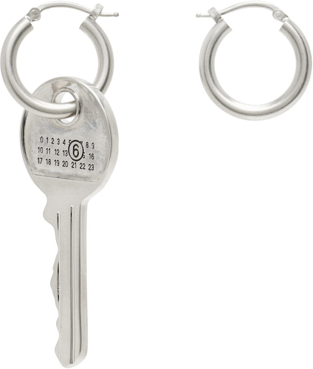 MM6 Maison Margiela: Key Earrings | SSENSE