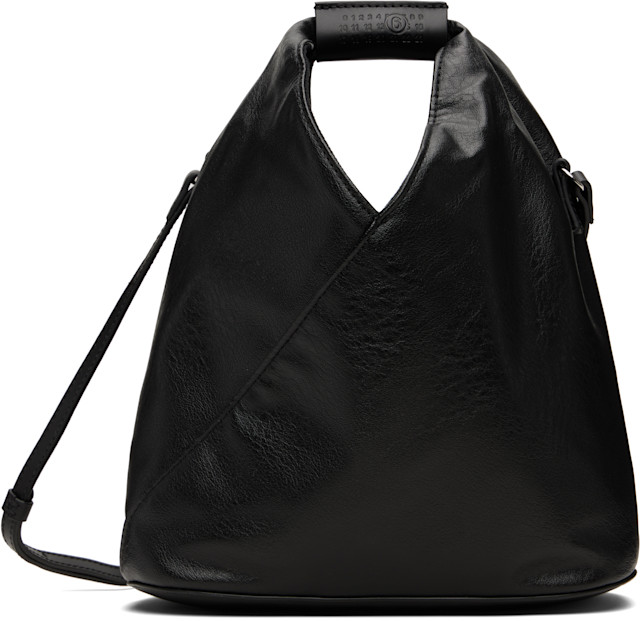 MM6 Maison Margiela: ブラック Triangle クロスボディバッグ | SSENSE