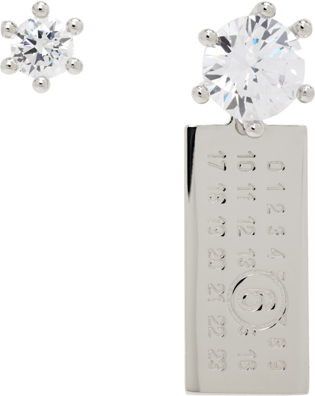 MM6 Maison Margiela: Numeric Charm Earrings | SSENSE