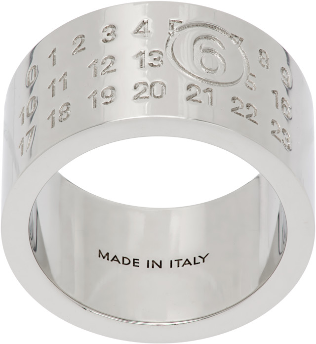 MM6 Maison Margiela: Minimal Logo Ring | SSENSE MM6 Maison Margiela: Minimal Logo Ring | SSENSE
