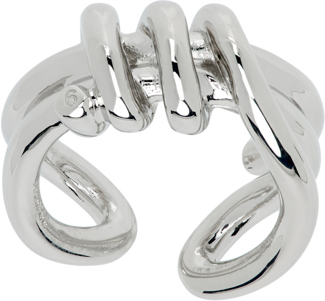 MM6 Maison Margiela: Knotted Ring | SSENSE Denmark