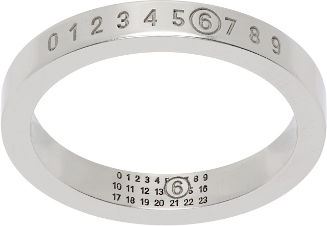 MM6 Maison Margiela: Numeric Minimal Signature リング | SSENSE 日本
