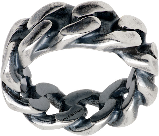 MM6 Maison Margiela: Chain Ring | SSENSE