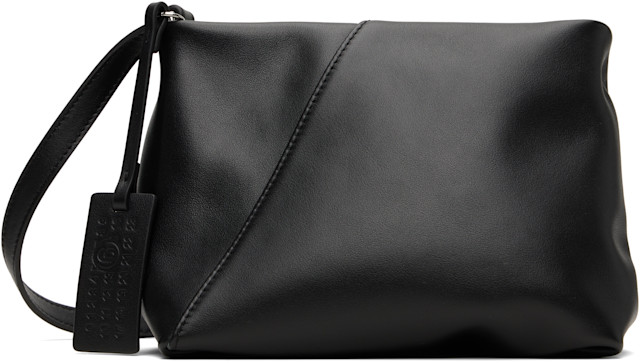 MM6 Maison Margiela: Black Origami Shoulder Bag | SSENSE United