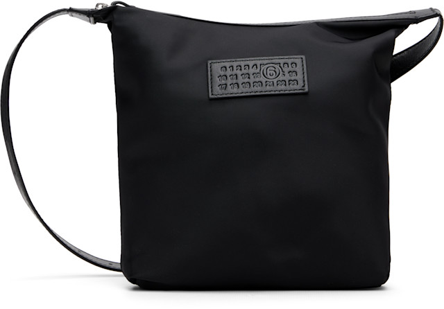 バッグ Maison Margiela CROSS BODY POUCH MM6 Maison Margiela: Black Logo Patch Pouch | SSENSE Canada