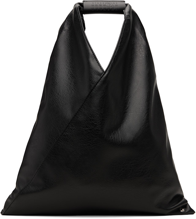 MM6 Maison Margiela トライアングルトート MM6 Maison Margiela: ブラック スモール トライアングルトート