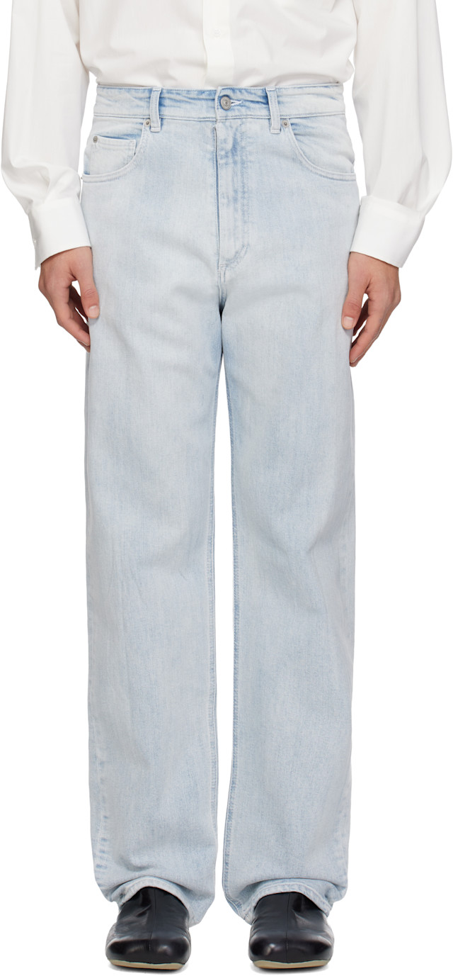 MM6 Maison Margiela: ブルー ファイブポケット ジーンズ | SSENSE 日本