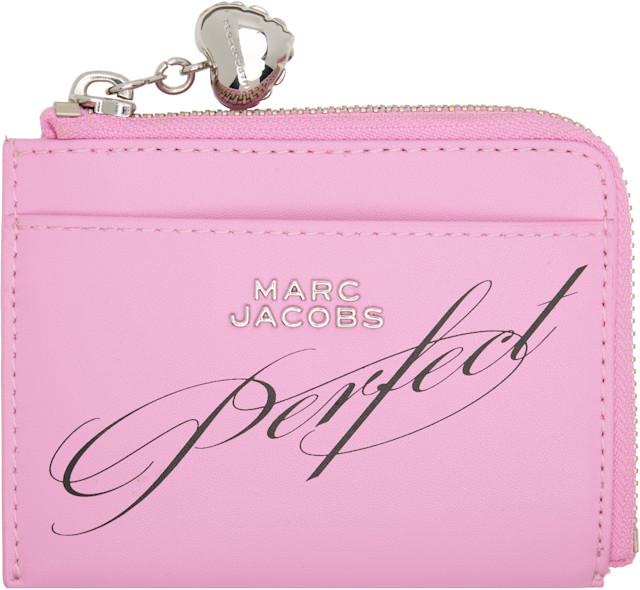 Marc Jacobs: Pink 'The Perfect Everyday' Top Zip Wallet | SSENSE