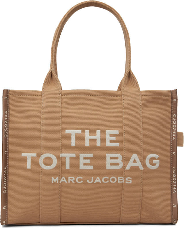 Marc Jacobs: Tan 'The Jacquard Large' Tote | SSENSE Canada