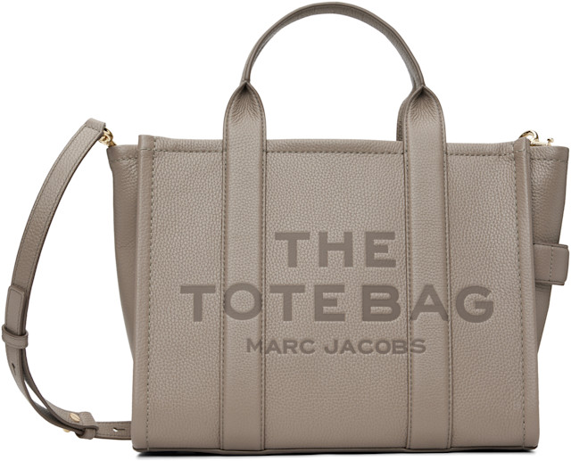 Marc Jacobs: Taupe 'The Leather Medium' Tote | SSENSE
