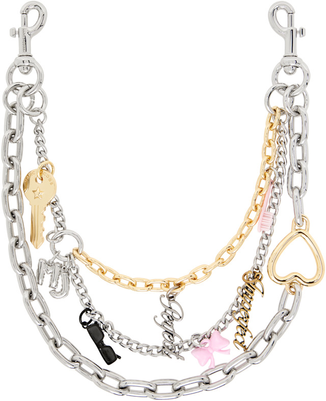 MARC JACOBS チェーン ストラップ メッキ シルバー ゴールド Marc Jacobs: シルバー＆ゴールド 'The Perfect Imperfect Charm Chain