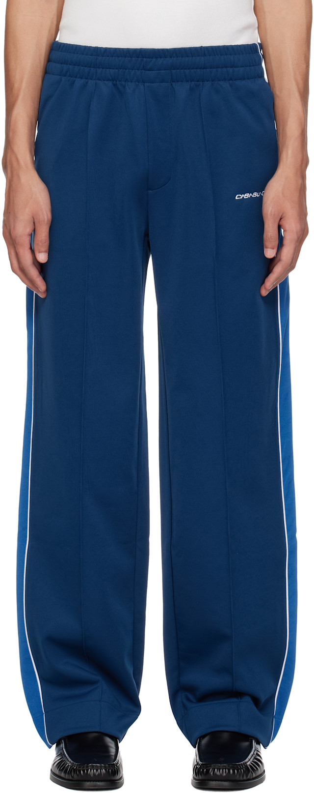 Casablanca: Navy Cyber Tricot Track Pants | SSENSE