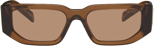 小物 PRADA INFINITY L SUNGLASSES BROWN prada-eyewear-brown-rectangle-