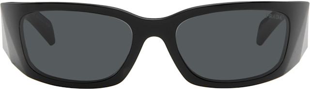 Prada Eyewear Symbole ブラックサングラス Prada Eyewear: Black 'Prada Symbole' Sunglasses | SSENSE Canada