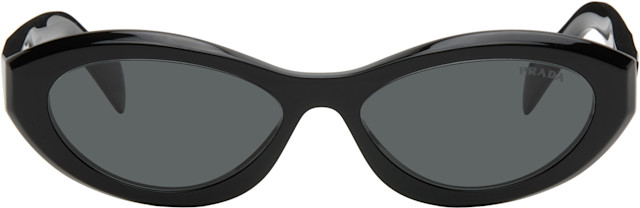 Prada Eyewear: Black 'Prada Symbole' Sunglasses | SSENSE Canada