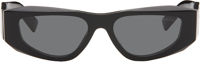 Prada Eyewear: Black 'Prada Symbole' Sunglasses | SSENSE