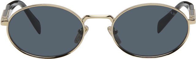 Prada Eyewear: Gold 'Prada Eyewear Collection' Sunglasses | SSENSE