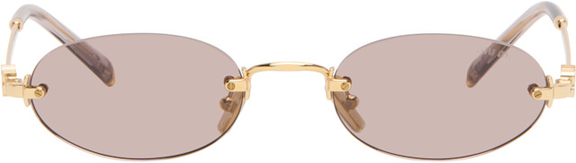 【極美品】miumiu Eyewear Gold Logo Sunglasses miu-miu-eyewear-gold-miu-miu-