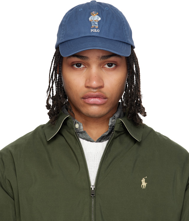 Polo Ralph Lauren: ブルー Polo Bear ツイル ベースボールキャップ