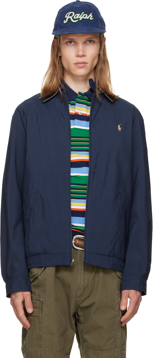 Polo Ralph Lauren ネイビー ジャンパー Polo Ralph Lauren: ネイビー バイスイング ジャケット | SSENSE 日本